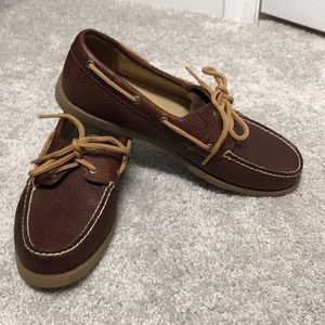 Sperry Women’s Leeward Boat Shoes Dark Tan